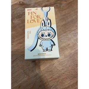 POP MART Labubu V4 The Monsters Pin For Love Alphabet Plush Pendant - Unopened
